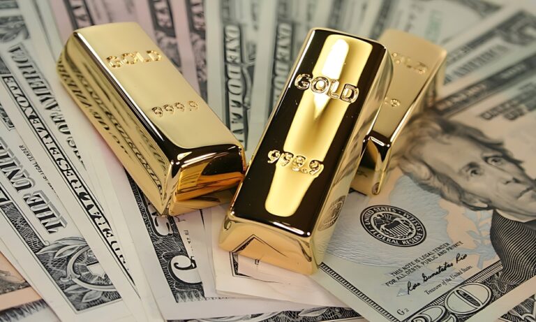 أسعار-الذهب.-مكاسب-أسبوعية-وشيكة-بسبب-البيانات-الضعيفة-وتراجع-الدولار