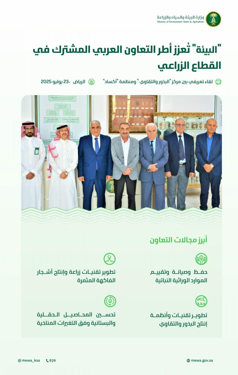 “البيئة”-تؤكّد-أهمية-التكامل-العربي-في-تطوير-نظم-إنتاج-وحفظ-البذور-لتحقيق-الأمن-الغذائي