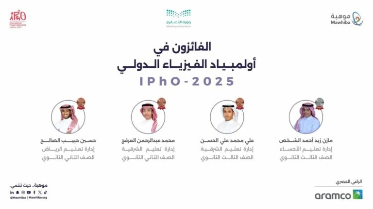 المنتخب-السعودي-يحصد-4-ميداليات-عالمية-في-أولمبياد-الفيزياء-الدولي-بفرنسا