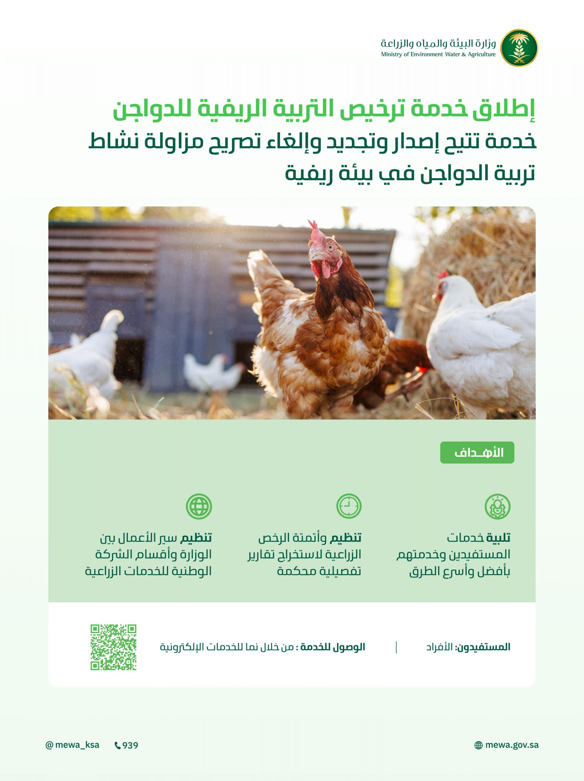 “البيئة”-تُطلق-خدمتَي-ترخيص-التربية-الريفية-للدواجن-والماشية-لدعم-صغار-المربين-وتعزيز-استدامة-قطاع-الثروة-الحيوانية