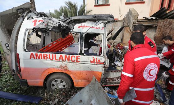 غزة-–-غضب-أممي-إزاء-استمرار-قتل-عمال-الطوارئ