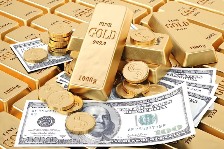 الذهب-يتراجع-تحت-ضغط-الدولار-وتوقعات-السياسة-النقدية-الأمريكية