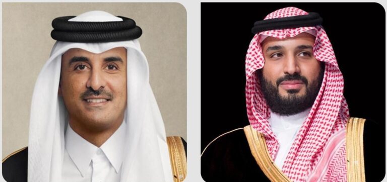 ولي-العهد-يبعث-برقية-شكر-لأمير-قطر-إثر-مشاركته-في-الدورة-الاستثنائية-للمجلس-الأعلى-لمجلس-التعاون-والقمة-العربية-الإسلامية-الطارئة-بالدوحة