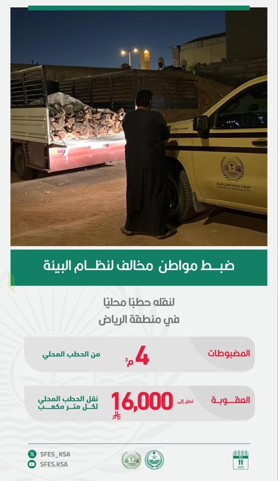 القوات-الخاصة-للأمن-البيئي-تقبض-على-4-مخالفين-للأنظمة-البيئية-بعدد-من-مناطق-المملكة