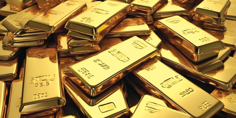 الذهب-يهبط-2%-مع-انحسار-التوترات-التجارية-وإعلان-الفائدة-الأمريكية