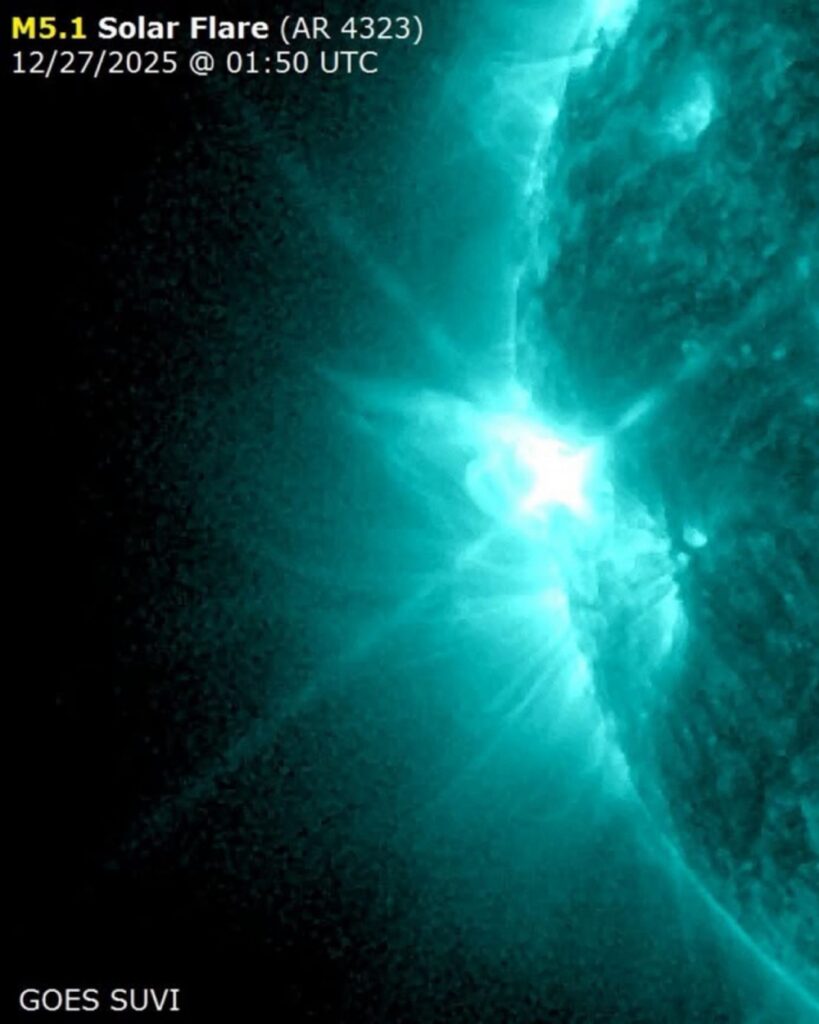 فلكية-جدة:-توهّج-شمسي-“متوسط–قوي”-دون-تأثيرات-مباشرة-على-الأرض