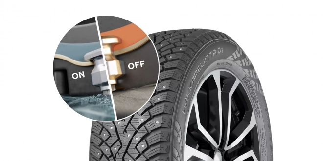 نوكيان-تكشف-عن-إطار-بمسامير-ذكية-تتفاعل-تلقائيًا-مع-البرودة