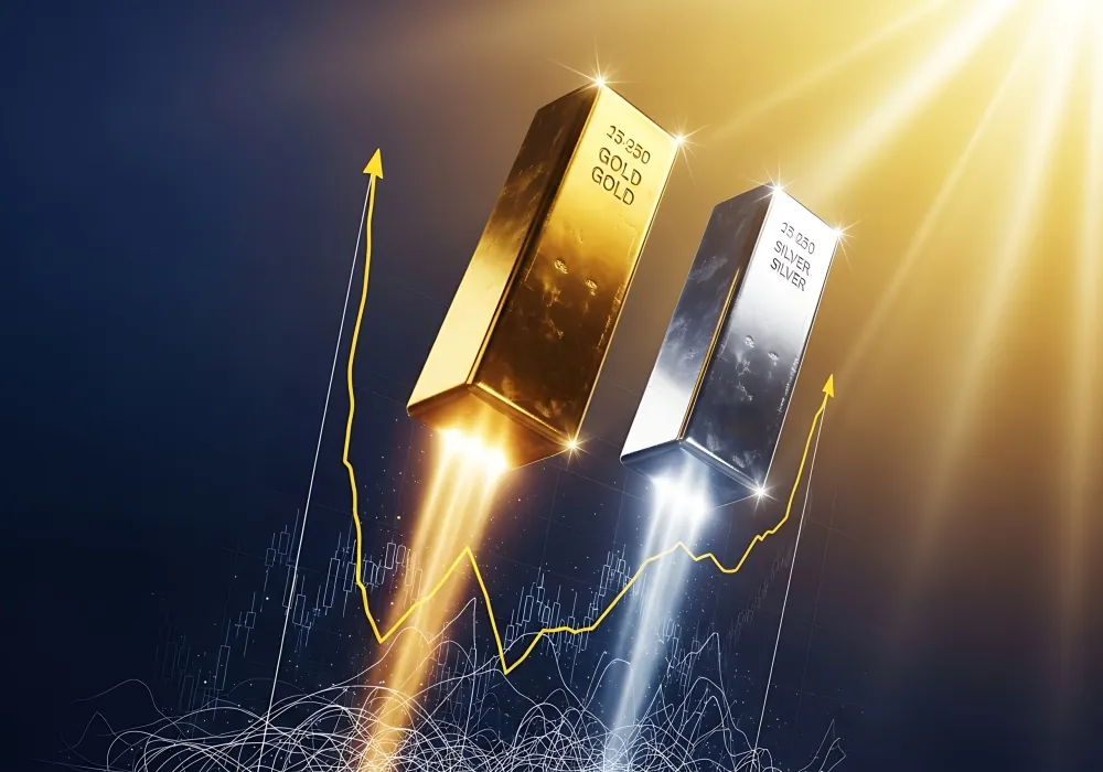 الذهب-والفضة-يغلقان-على-ارتفاع-مع-استمرار-توترات-الشرق-الأوسط