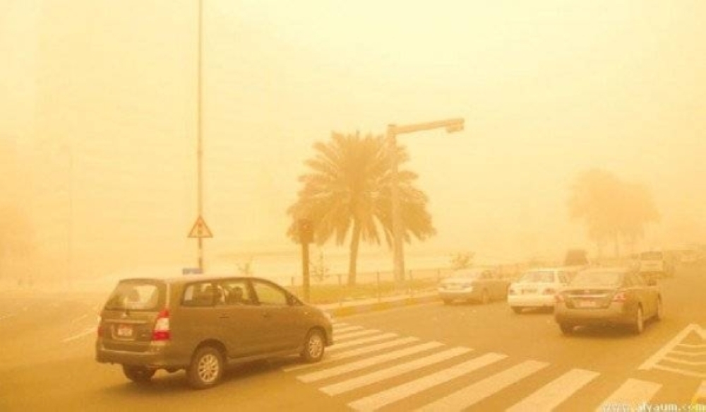 طقس-المساء.-أتربة-مثارة-وأمطار-على-أجزاء-من-المنطقة-الشرقية