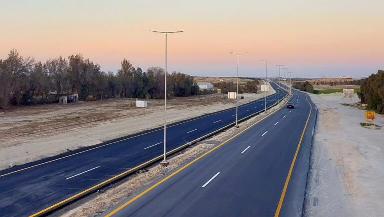 بطول-3-كيلومترات.-ازدواج-المدخل-الشرقي-بقرية-العليا