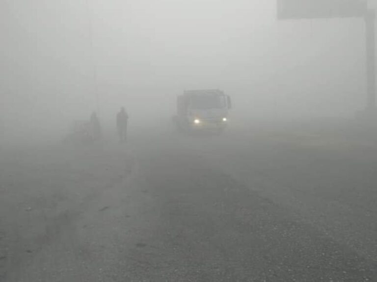 خريطة-الضباب-في-الشرقية.-إنذاران-أصفر-وبرتقالي-على-9-محافظات