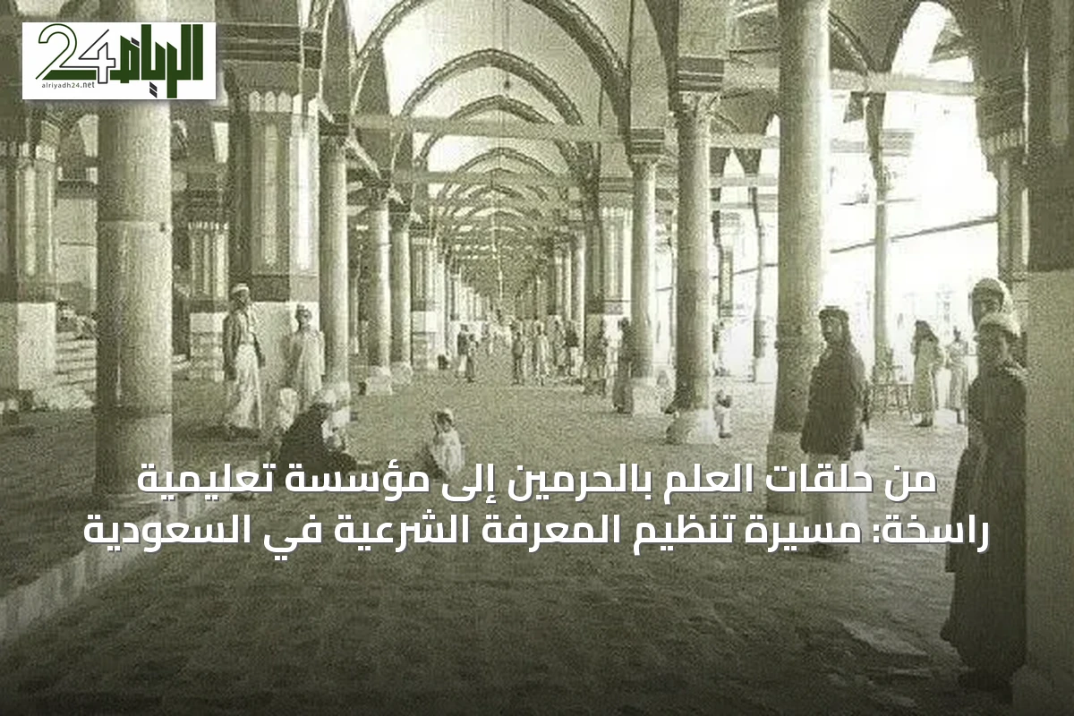 من حلقات العلم بالحرمين إلى مؤسسة تعليمية راسخة: مسيرة تنظيم المعرفة الشرعية في السعودية