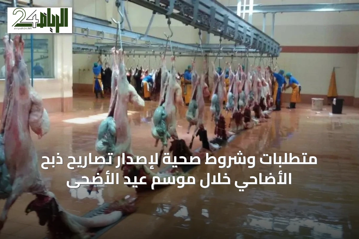 متطلبات وشروط صحية لإصدار تصاريح ذبح الأضاحي خلال موسم عيد الأضحى