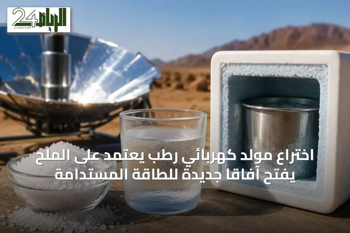 اختراع مولد كهربائي رطب يعتمد على الملح يفتح آفاقًا جديدة للطاقة المستدامة