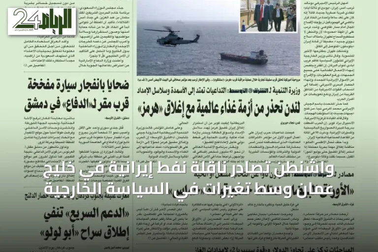 واشنطن تصادر ناقلة نفط إيرانية في خليج عُمان وسط تغيّرات في السياسة الخارجية