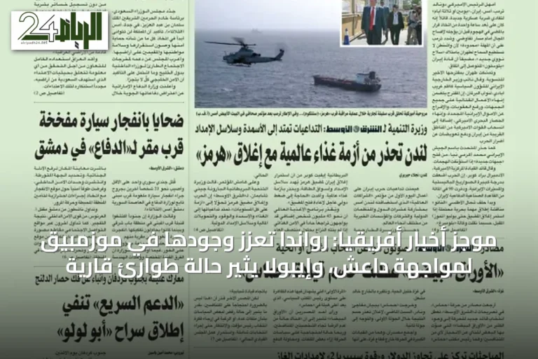 موجز أخبار أفريقيا: رواندا تعزز وجودها في موزمبيق لمواجهة داعش، وإيبولا يثير حالة طوارئ قارية