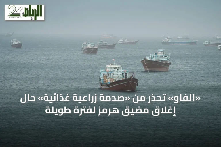 «الفاو» تحذر من «صدمة زراعية غذائية» حال إغلاق مضيق هرمز لفترة طويلة