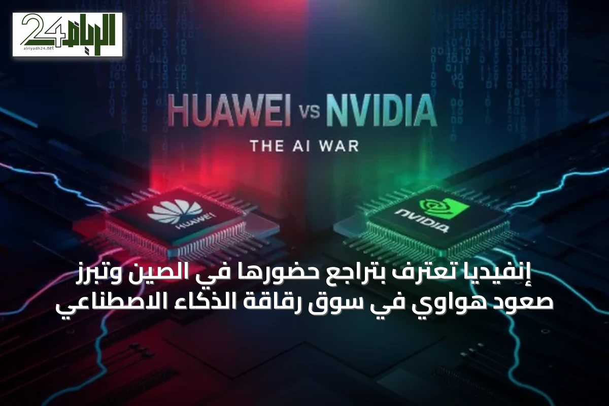 إنفيديا تعترف بتراجع حضورها في الصين وتُبرز صعود هواوي في سوق رقاقة الذكاء الاصطناعي