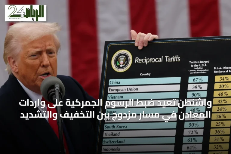 واشنطن تُعيد ضبط الرسوم الجمركية على واردات المعادن في مسار مزدوج بين التخفيف والتشديد