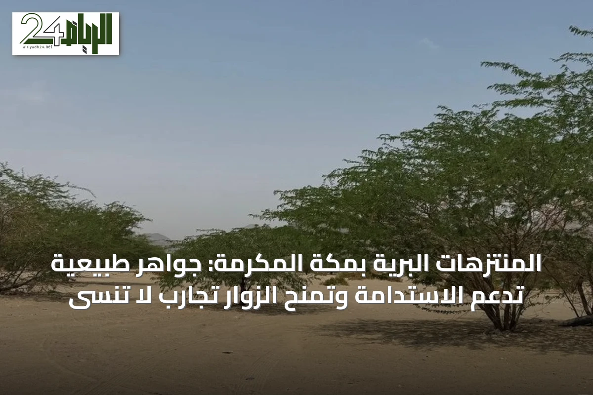 المنتزهات البرية بمكة المكرمة: جواهر طبيعية تدعم الاستدامة وتمنح الزوار تجارب لا تُنسى