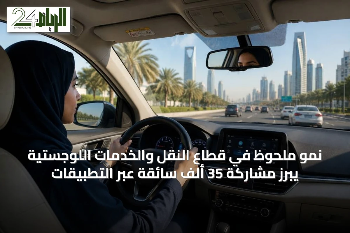 نمو ملحوظ في قطاع النقل والخدمات اللوجستية يبرز مشاركة 35 ألف سائقّة عبر التطبيقات