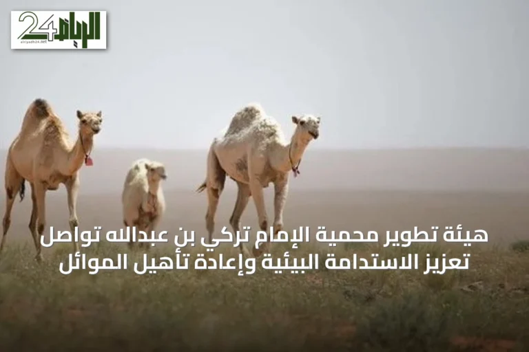 هيئة تطوير محمية الإمام تركي بن عبدالله تواصل تعزيز الاستدامة البيئية وإعادة تأهيل الموائل