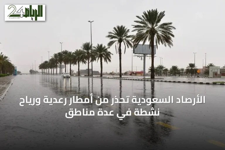 الأرصاد السعودية تحذر من أمطار رعدية ورياح نشطة في عدة مناطق