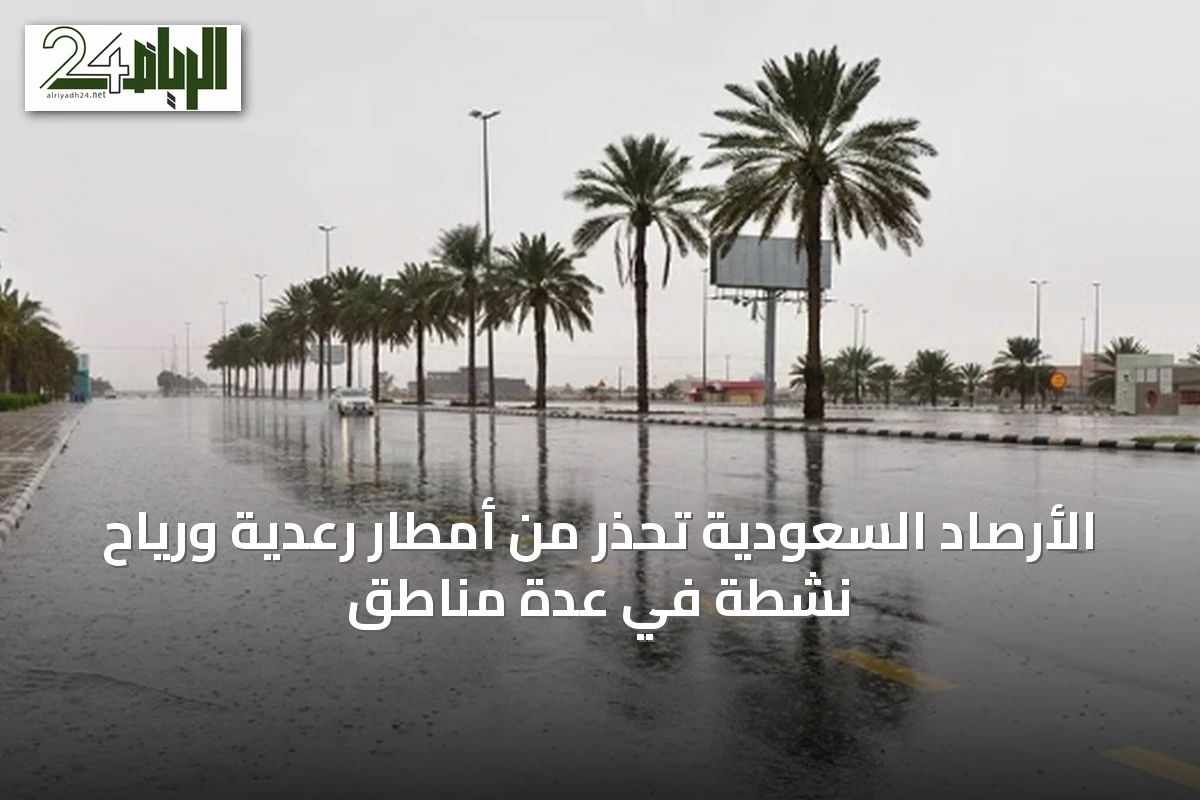 الأرصاد السعودية تحذر من أمطار رعدية ورياح نشطة في عدة مناطق