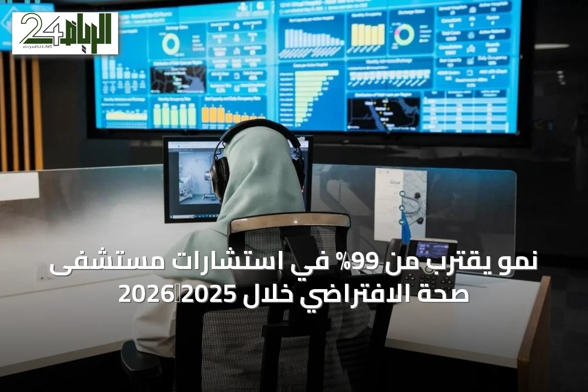 نمو يقترب من 99% في استشارات مستشفى صحة الافتراضي خلال 2025‑2026