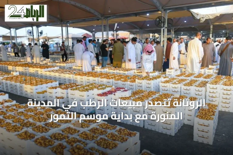 الروثانة تتصدر مبيعات الرطب في المدينة المنورة مع بداية موسم التمور