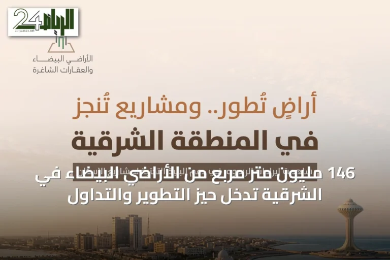 146 مليون متر مربع من الأراضي البيضاء في الشرقية تدخل حيز التطوير والتداول