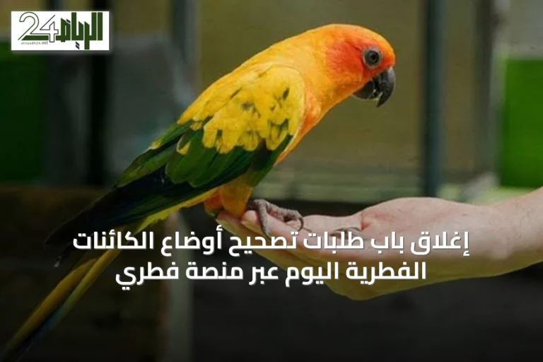 إغلاق باب طلبات تصحيح أوضاع الكائنات الفطرية اليوم عبر منصة فطري