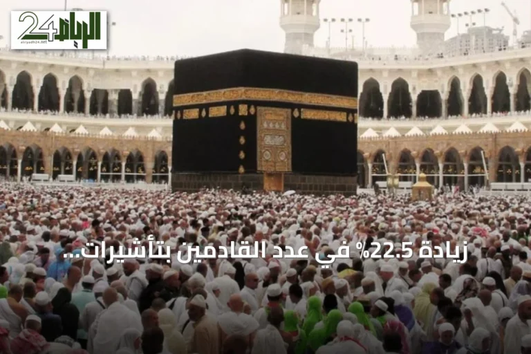زيادة 22.5% في عدد القادمين بتأشيرات العمرة حتى نهاية محرم 1448هـ