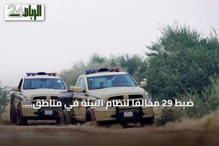 ضبط 29 مخالفاً لنظام البيئة في مناطق مختلفة من المملكة