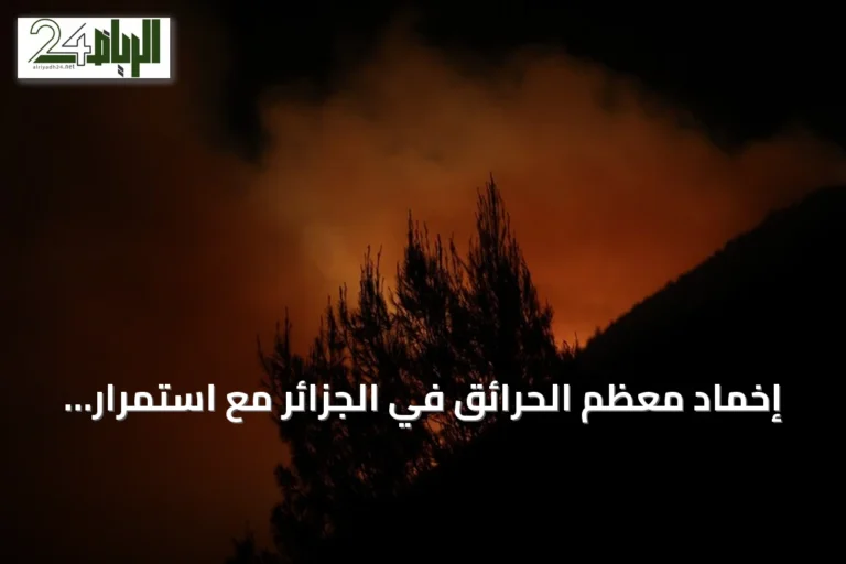 إخماد معظم الحرائق في الجزائر مع استمرار الجهود لمواجهة الخسائر