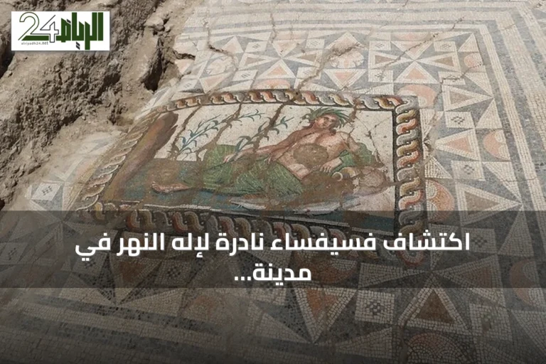 اكتشاف فسيفساء نادرة لإله النهر في مدينة أسبندوس الأثرية بتركيا