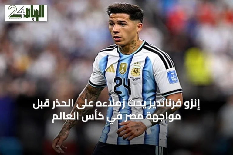 إنزو فرنانديز يحث زملاءه على الحذر قبل مواجهة مصر في كأس العالم