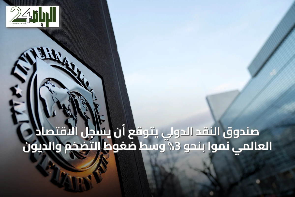 صندوق النقد الدولي يتوقع أن يسجل الاقتصاد العالمي نمواً بنحو 3% وسط ضغوط التضخم والديون