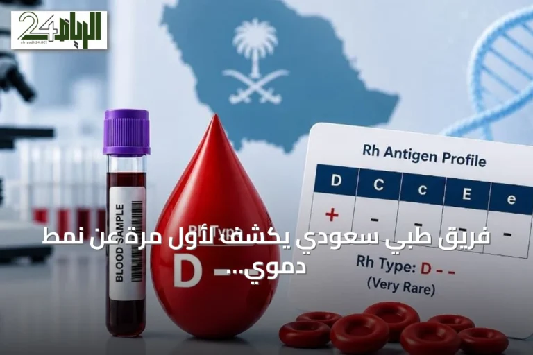 فريق طبي سعودي يكشف لأول مرة عن نمط دموي نادر (– – D)