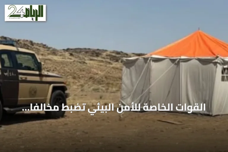القوات الخاصة للأمن البيئي تضبط مخالفًا لتخييم غير مرخص في عسير