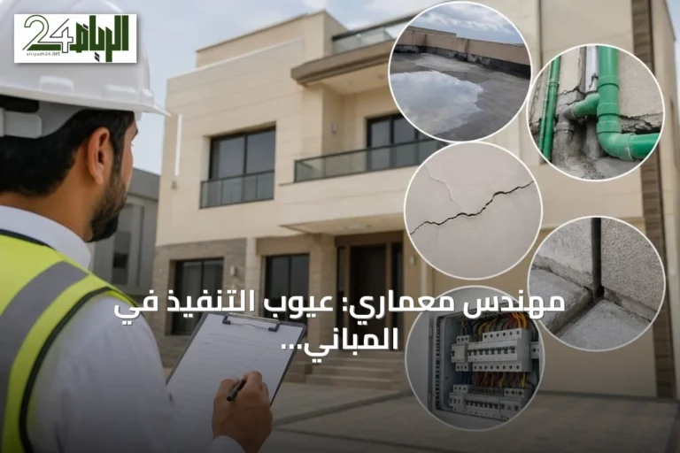 مهندس معماري: عيوب التنفيذ في المباني تفوق المشكلات الإنشائية وتتطلب فحصاً دقيقاً