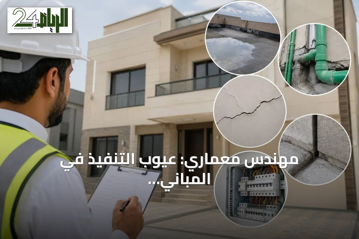 مهندس معماري: عيوب التنفيذ في المباني تفوق المشكلات الإنشائية وتتطلب فحصاً دقيقاً