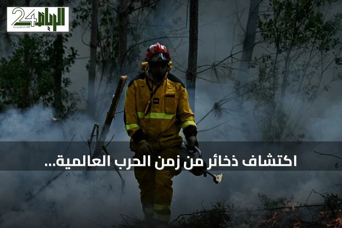 اكتشاف ذخائر من زمن الحرب العالمية الثانية في منطقة محترقة بفرنسا