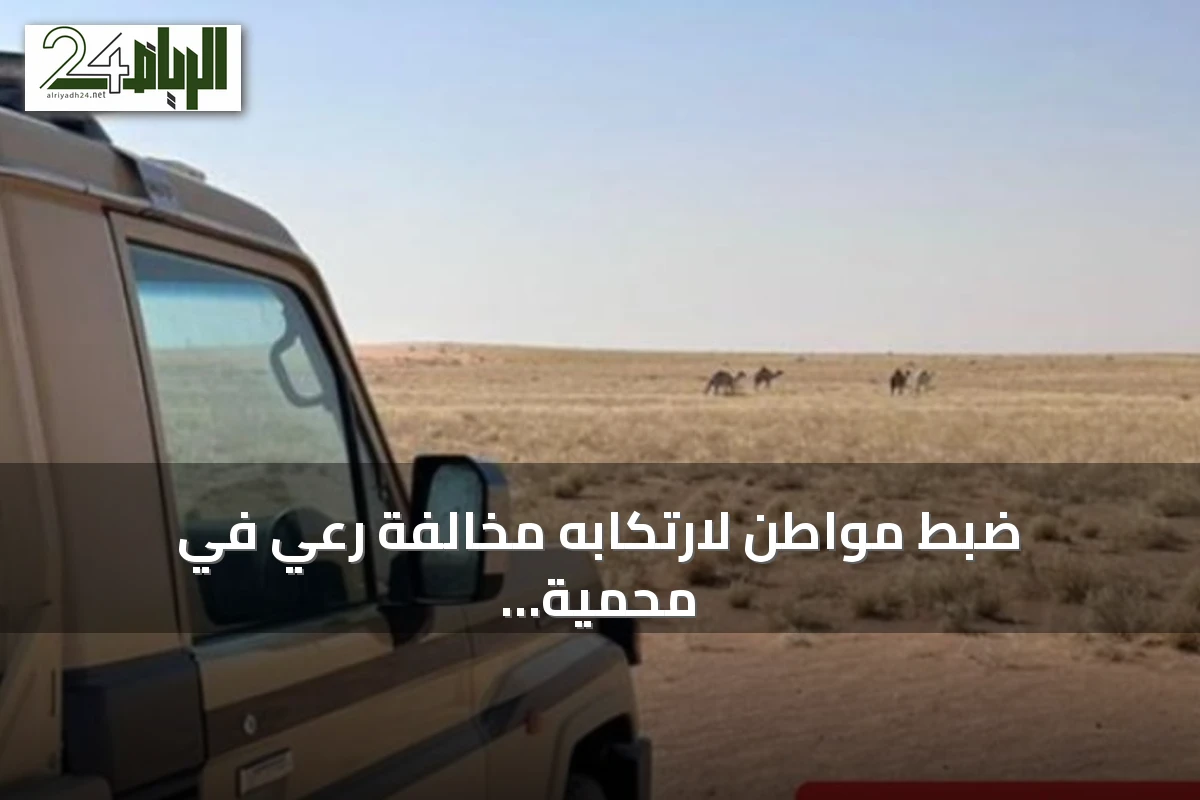 ضبط مواطن لارتكابه مخالفة رعي في محمية الملك عبدالعزيز الملكية