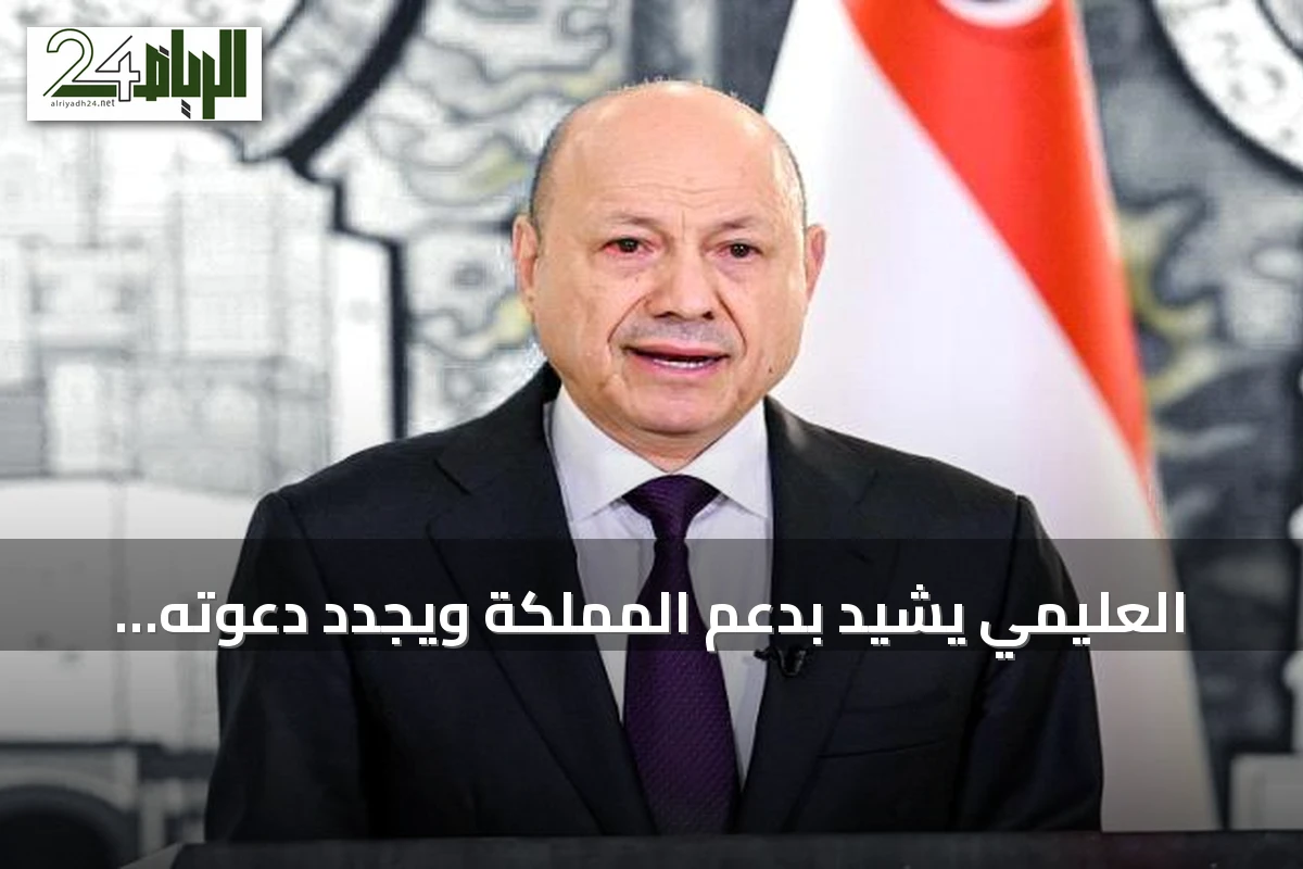العليمي يشيد بدعم المملكة ويجدد دعوته للحوثيين للتخلي عن السلاح والمشاركة في العمل السياسي
