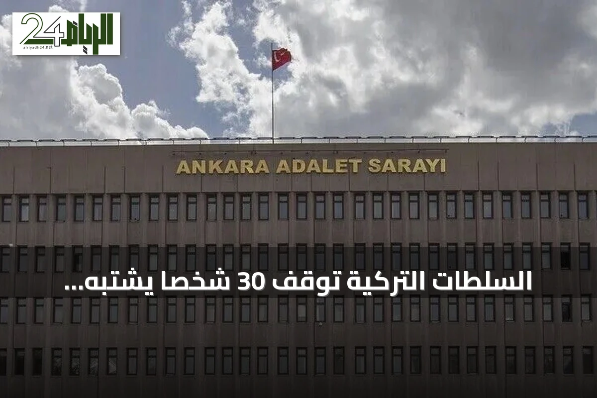 السلطات التركية توقف 30 شخصاً يشتبه بانتمائهم لعصابة إجرامية بينهم زعيمها