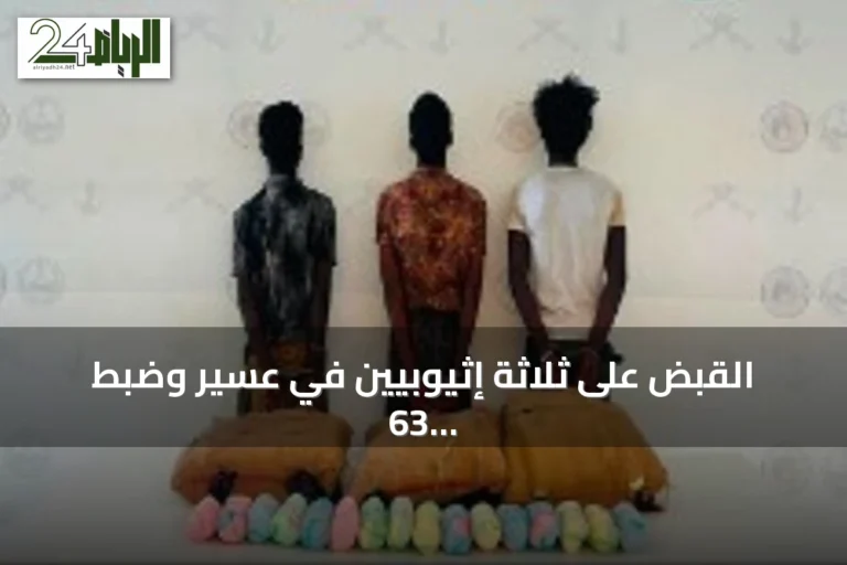 القبض على ثلاثة إثيوبيين في عسير وضبط 63 كيلوغراماً من القات المخدر