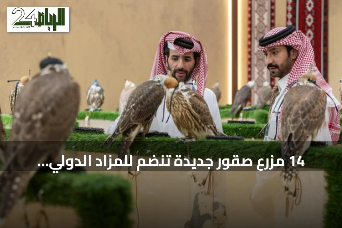 14 مزرع صقور جديدة تنضم للمزاد الدولي بملهم شمال الرياض