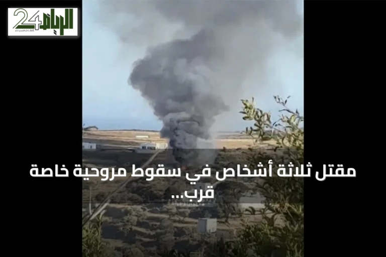 مقتل ثلاثة أشخاص في سقوط مروحية خاصة قرب سيفنوس