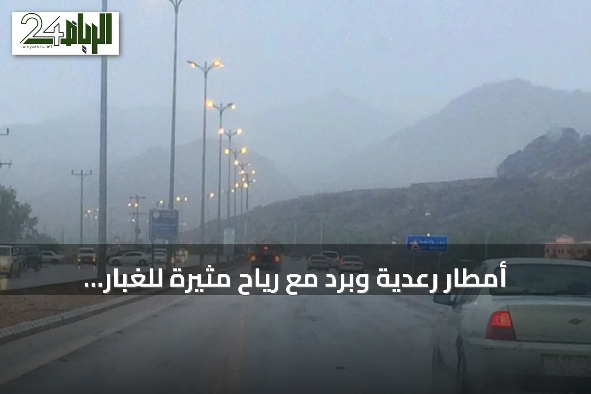أمطار رعدية وبرَد مع رياح مثيرة للغبار تؤثر على الرؤية والبحر في مناطق جنوب السعودية